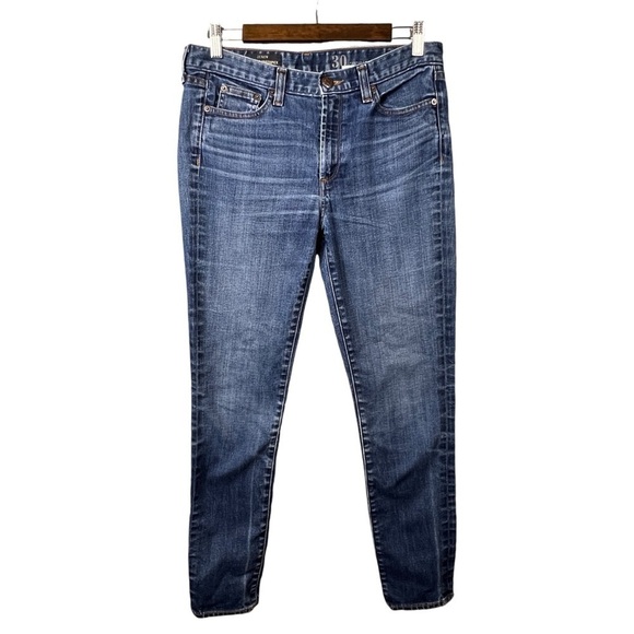 J.Crew Jeans Women's Size 30 Mid-Rise Toothpick Medium Wash - Picture 1 of 11